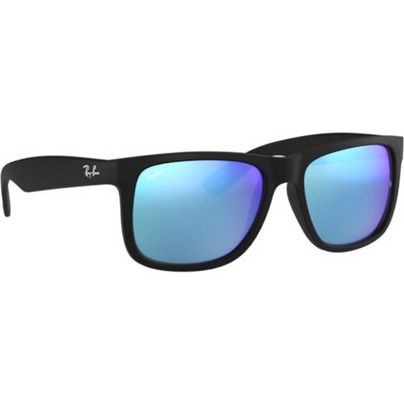 レイバン　JUSTIN 622/55 58mm ブラックラバー/ブルーミラー　RB4165F__2