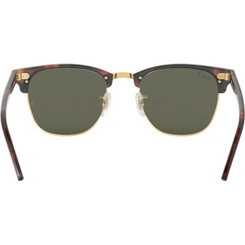 レイバン　Ray-Ban サングラス CLUBMASTER RB3016F 990/58 55mm レッドハバナ/ポラライズドグリーンクラシックG-15　RB3016Fの画像