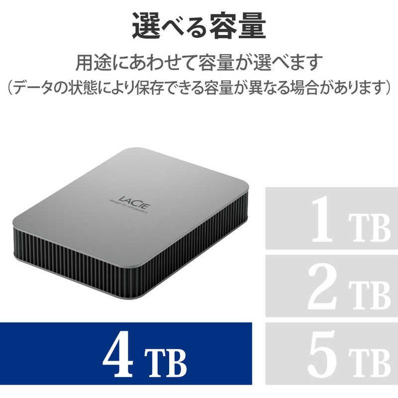 エレコム ELECOM LaCie 外付け HDD 4TB ポータブル Mobile Drive USB3 