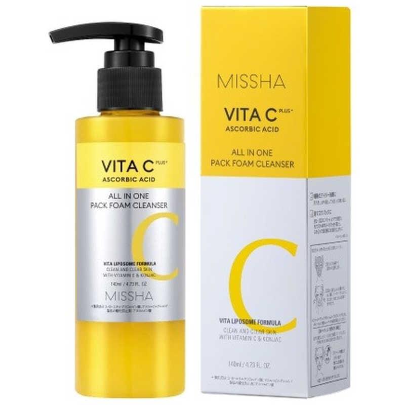 MISSHA ミシャ ビタシープラス 泡マスク洗顔 140ml : コジマYahoo!店