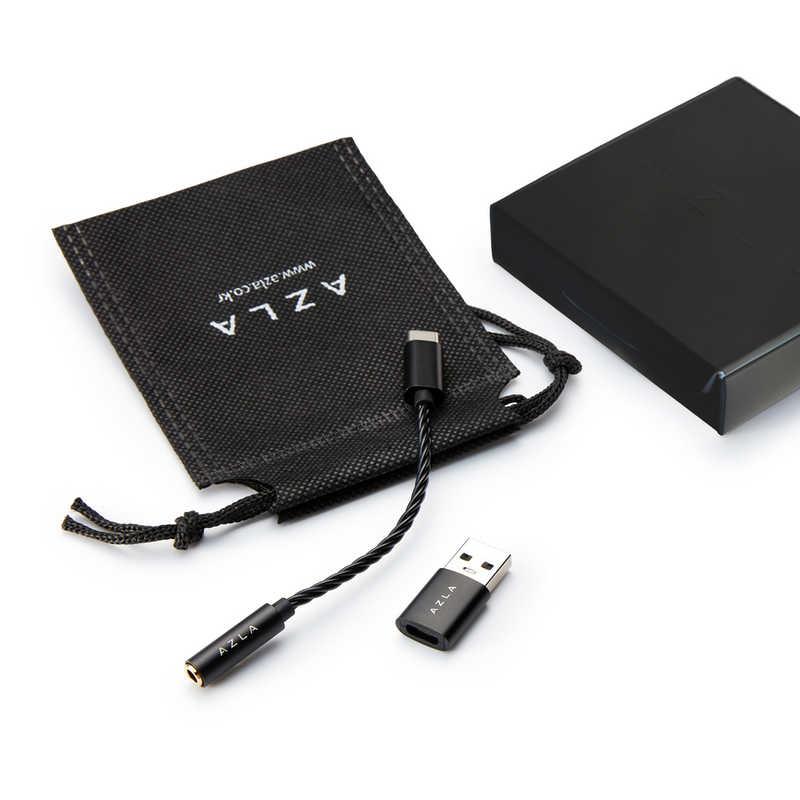 AZLA DAC内蔵 USB Type-C変換ケーブル・USB A変換アダプター Black AZL