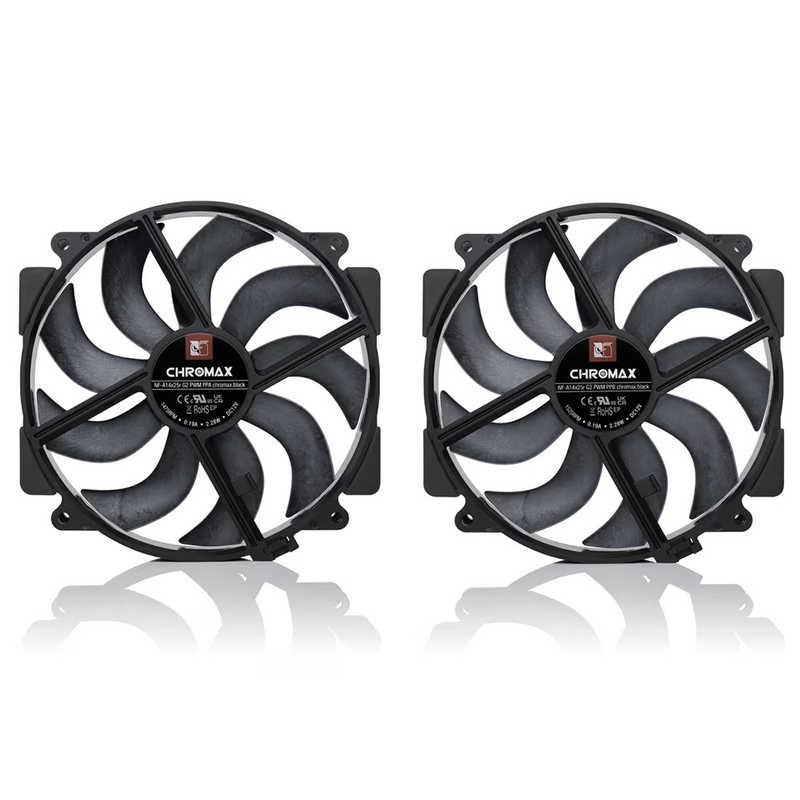 NOCTUA ケースファンx2 ［140mm / 1500RPM］ NF-A14X25R-G2-PWM-SX2-PP