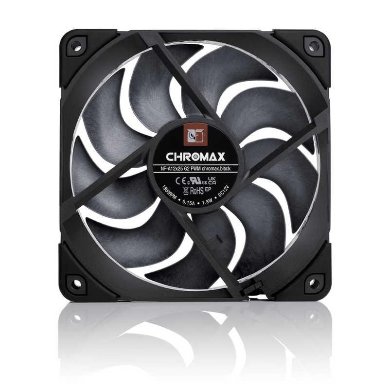 NOCTUA ケースファン ［120mm / 1800RPM］ NF-A12X25-G2-PWM-CH-BK