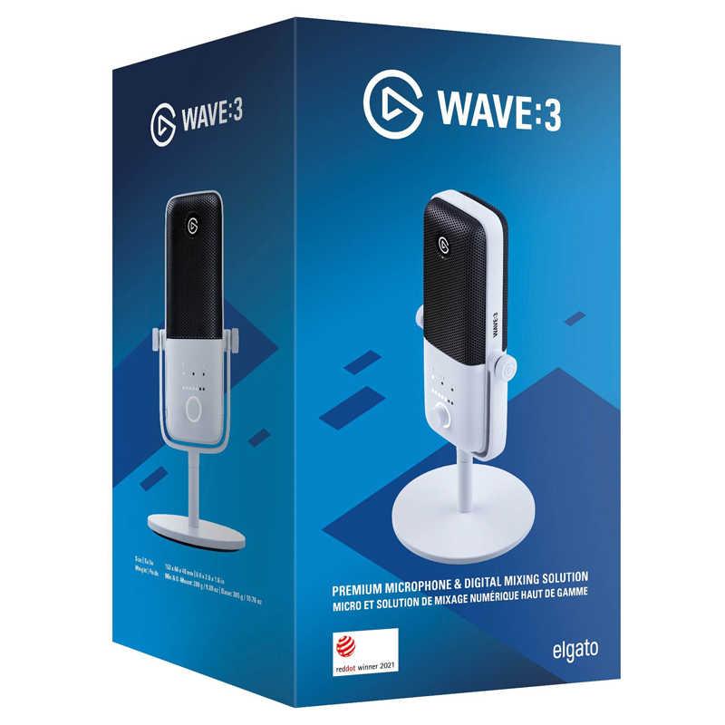 elgato WAVE:3 ゲーミングマイク White Wave:3 - ホワイト | Elgato