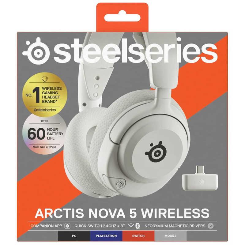 STEELSERIES Arctis Nova 5 white [ワイヤレス(Bluetooth+USB STEELSERIES Arctis Nova 5 white [ワイヤレス(Bluetooth+USB