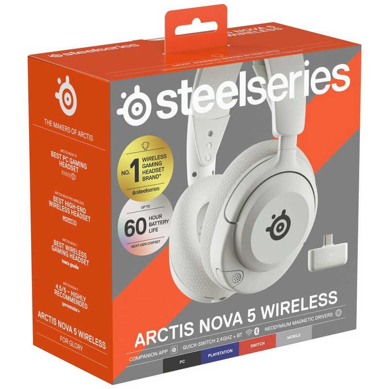 STEELSERIES Arctis Nova 5 white [ワイヤレス(Bluetooth+USB STEELSERIES Arctis Nova 5 white [ワイヤレス(Bluetooth+USB