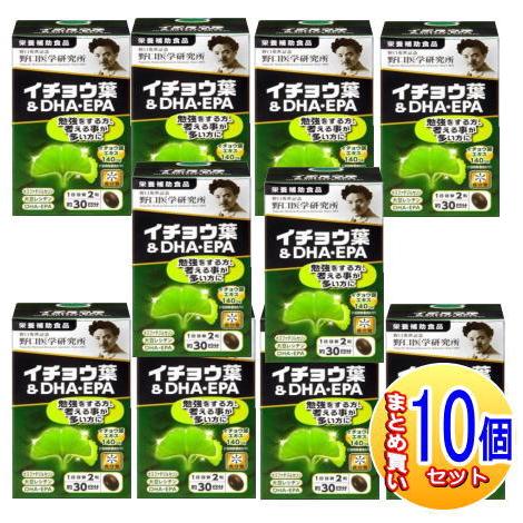 10個セット】野口医学研究所 イチョウ葉＆DHA EPA 60錠【小型宅配便 