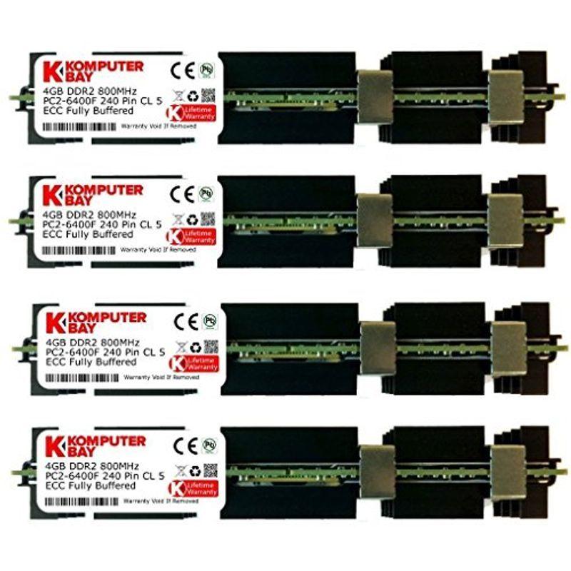 クラシック 16GB Komputerbay (4x FB- Buffered Fully ECC 800MHz PC2-6400F DDR2  4GB) メモリー - www.quantumbytestore.com