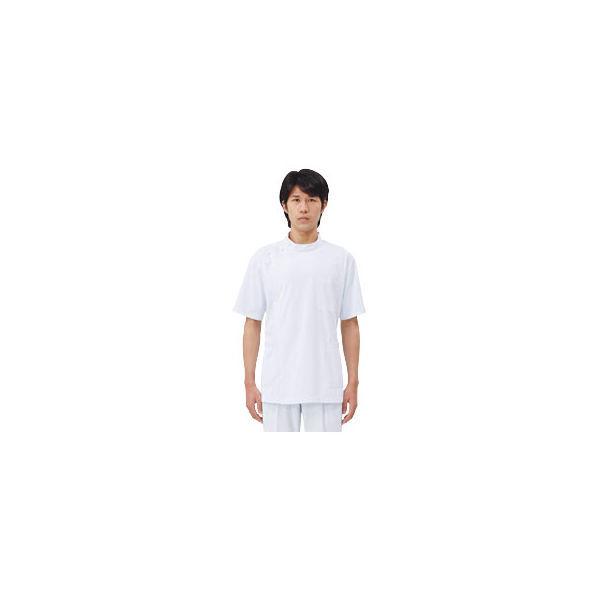 おトク住商モンブラン メンズ医務衣（ケーシージャケット） 医療白衣 半袖 72-962（直送品） 白 L 制服、作業服