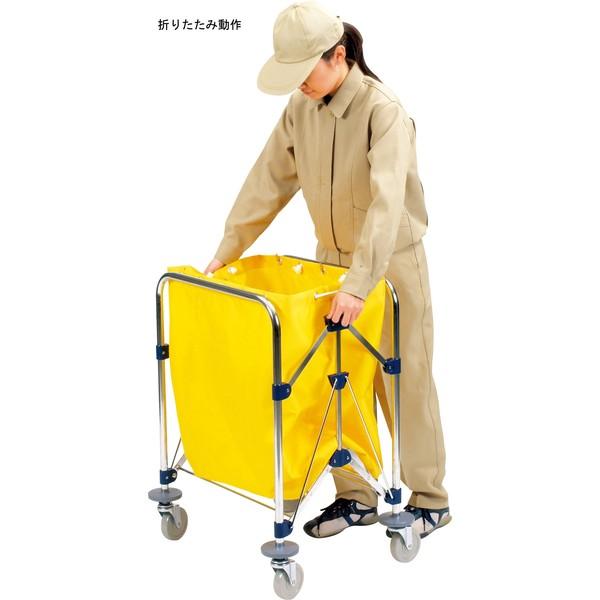 山崎産業　YAMAZAKI　ゴミ箱　トラッシュカン（120L以上）清掃カート　小　自立式　リサイクルカートYー2　1台（直送品）　CA452-000X-MB
