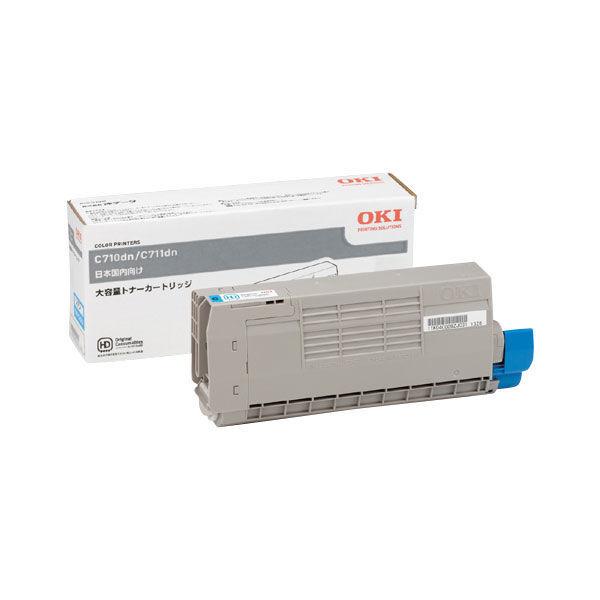 沖データ（OKI） 純正トナー TNR-C4GC2 シアン 大容量 1個（直送品