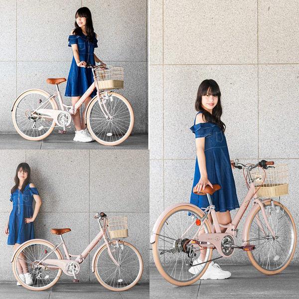 池商 子供用自転車24インチ・6段変速 GR-APRICOT-W GR-APRICOT24-W 1台（直送品） ＞ GR 自転車