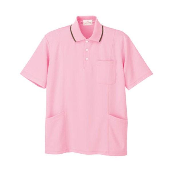 てなグッズや 明石スクールユニフォームカンパニー ポロシャツ UZT470E ピンク LL 1着（直送品） その他作業着一般