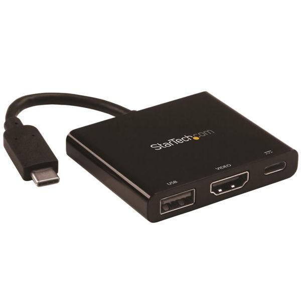 【2021?新作】 StarTech.com USB-C CDP2HDUACP（直送品） USB電源供給対応 4K HDMIアダプタ - USBケーブル