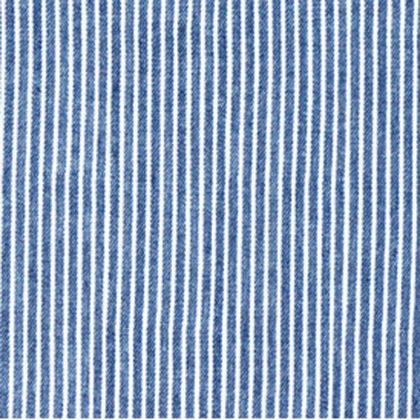 コスモテキスタイル デニム調Wガーゼ　ストライプ　ブルー　巾約108cm　4mカット　AP25501-2B-4M　4m切売カット（直送品）