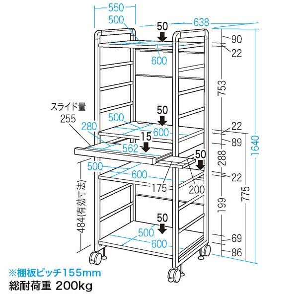 【数量限定アウトレット品】 サンワサプライ　SOHOラック RAC-S600H　高さ1640mm 1台　（直送品） 【JS1042718606】(37996円)