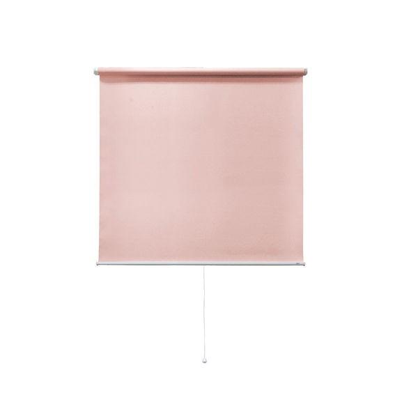 ファッション ナプコインテリア シングルロールスクリーン マグネットタイプ プル式 フルーレ 高さ1900×幅1220mm ピンク 1本（直送品） ロールスクリーン