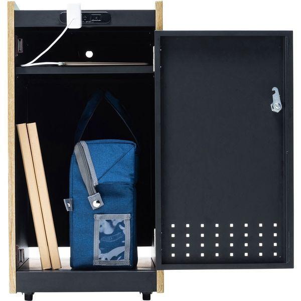 サンワサプライ 鍵付きカバン収納ボックス WG-TWBOX1LMN 1台（直送品） ＞ デスク下に収納できるカバン収納ボックスです