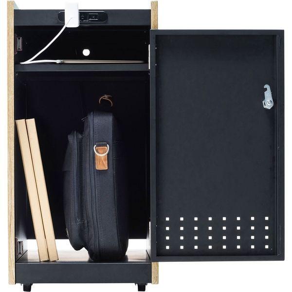 サンワサプライ 鍵付きカバン収納ボックス WG-TWBOX1LMN 1台（直送品） ＞ デスク下に収納できるカバン収納ボックスです