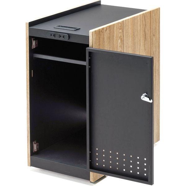 サンワサプライ 鍵付きカバン収納ボックス WG-TWBOX1LMN 1台（直送品） ＞ デスク下に収納できるカバン収納ボックスです