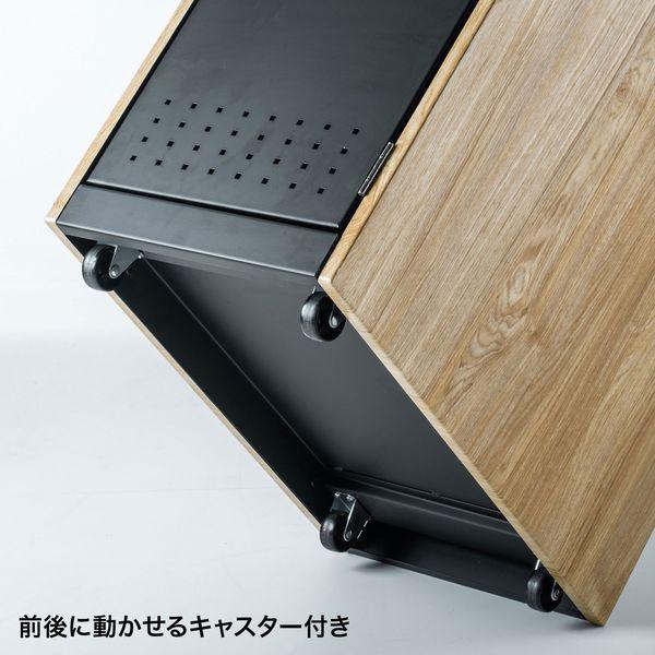サンワサプライ 鍵付きカバン収納ボックス WG-TWBOX1LMN 1台（直送品） ＞ デスク下に収納できるカバン収納ボックスです