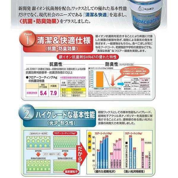 ペンギンワックス　マーキュリー　フロアコーティングAg＋　4976560065093　1缶（直送品）　18L