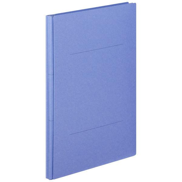 アスクル 背幅伸縮ファイル A4タテ PPラミネート表紙 青 ブルー 新品未使用 オリジナル 有名人芸能人 30冊