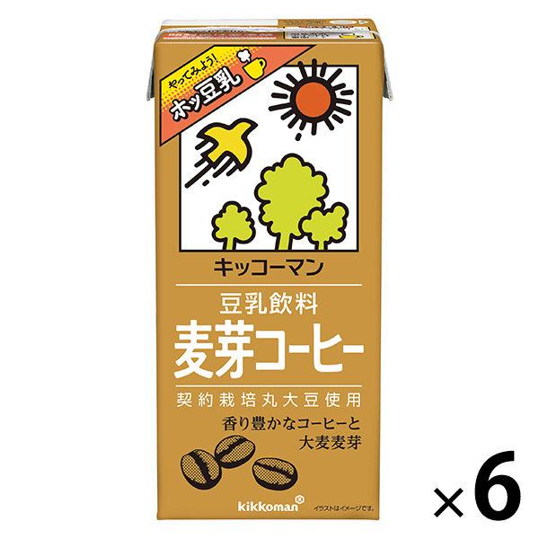 アウトレット☆送料無料 キッコーマン 豆乳飲料 お歳暮 麦芽コーヒー 1000ml 6本入 1箱