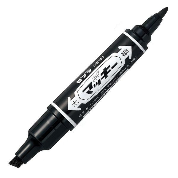 ハイマッキー 太字 細字 品揃え豊富で 現品 黒 ゼブラ MO-150-MC-BK 油性ペン