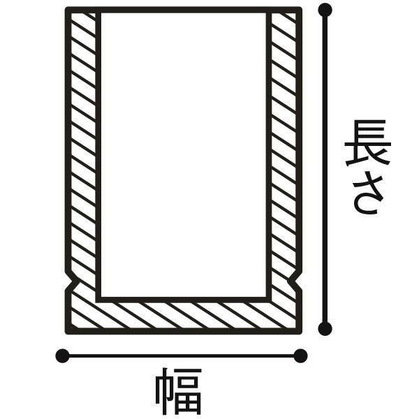 ナイロンポリ TLタイプ ポリ袋(規格袋) 12-17 120mm×170mm 1袋(100枚入) 福助工業|y-lohaco|03