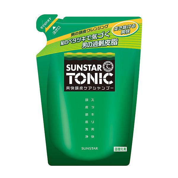 サンスター トニックシャンプー 爽快頭皮ケアシャンプー 詰め替え 360ml 毛穴洗浄 皮脂 ノンシリコン メンズヘアケア