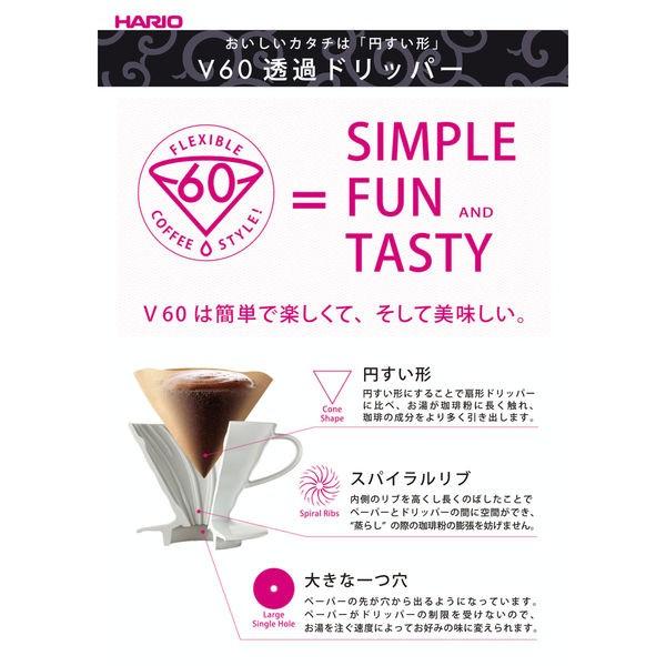 HARIO(ハリオ)V60 透過 コーヒードリッパー 01 クリア 約1〜2杯用 1個 VD-01T|y-lohaco|04
