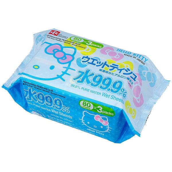 【78%OFF!】 65%OFF ウエットティッシュ 水99.9% ハローキティ詰め替え 1セット 240シート map-mie.org map-mie.org
