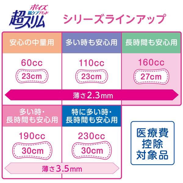 吸水ナプキン 長時間も安心用 160cc 16枚 羽なし 27cm ポイズ 肌ケア 吸水パッド 超スリム 1パック(16枚)尿漏れ 日本製紙クレシア|LOHACO PayPayモール店|06