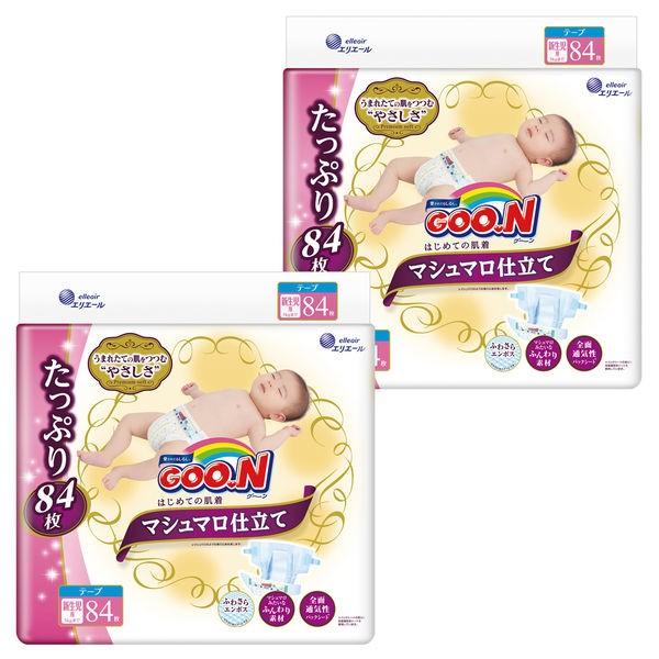 期間限定キャンペーン グーン おむつ テープ 新生児 5kg 1ケース 84枚入 2パック はじめての肌着 マシュマロ仕立て 大王製紙 Babylonrooftop Com Au