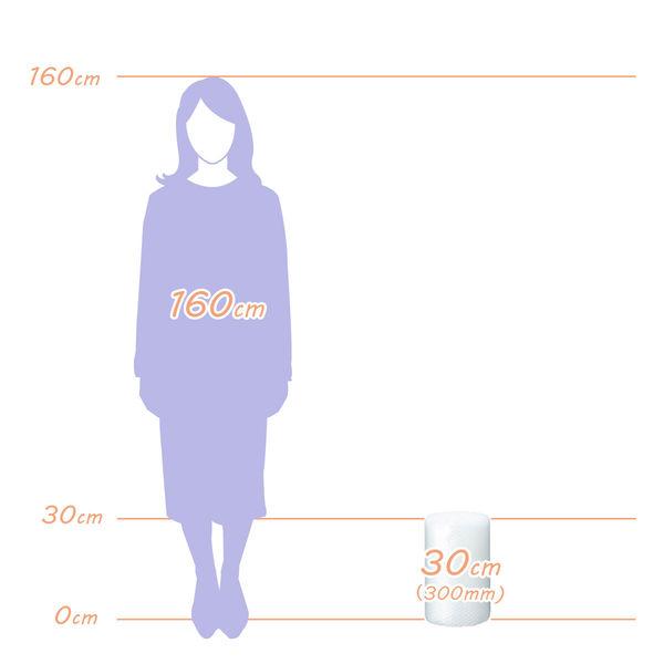 プチプチ(R) エアークッション d40 幅300mm×10m巻 コアレス 紙管なし 1巻 川上産業|LOHACO |03