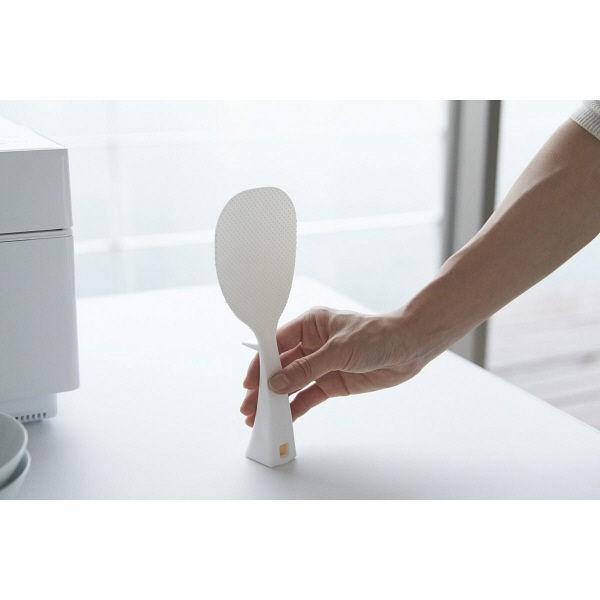 tower(タワー) 立って置ける しゃもじ ホワイト 1個 山崎実業|y-lohaco|05
