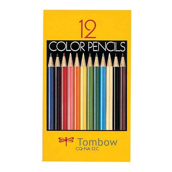 本日の目玉 トンボ鉛筆 激安通販ショッピング 色鉛筆 紙箱12色 12色入 CQ-NA12C 1パック