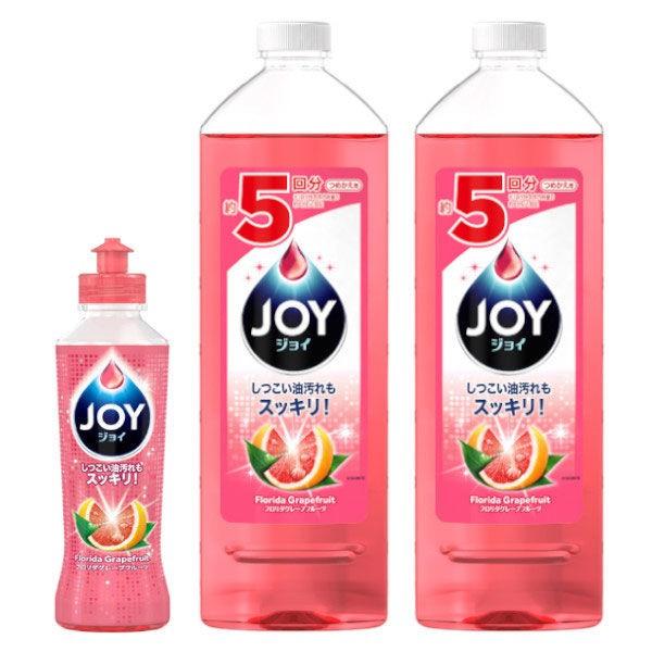 お得なセット ジョイコンパクト フロリダグレープフルーツの香り 本体 190ml 詰め替え 770ml