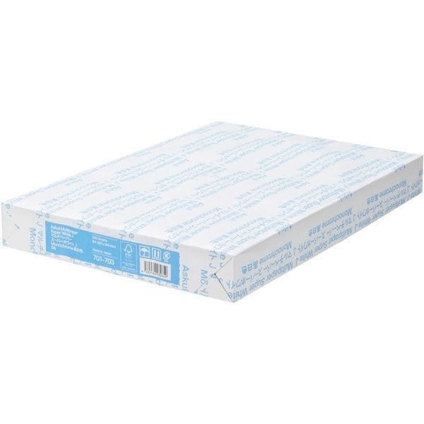 コピー用紙 マルチペーパー スーパーホワイトJ B4 1冊(500枚入) 高白色 国内生産品 アスクル FSC認証 オリジナル|y-lohaco|02