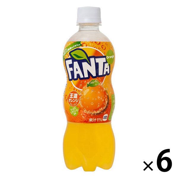 コカ・コーラ　ファンタ　オレンジ 500ml　1セット（6本）