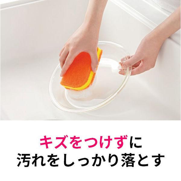 当店在庫してます!当店在庫してます!3M スコッチブライト スポンジ キッチン 抗菌 ウレタンスポンジ たわし リーフ型 オレンジ 食器キズつけない セット(3個) 台所洗剤、洗浄用品 パックルナチュロン アクアブライトジェル 3個セット