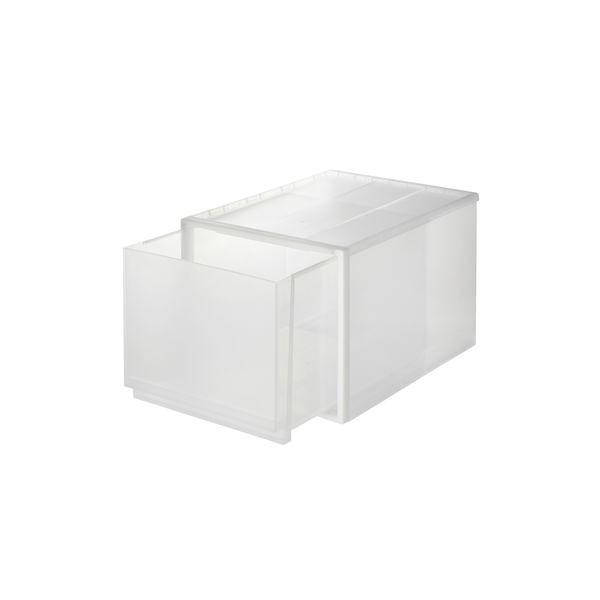 無印良品 ポリプロピレン収納ケース 引出式 深 約34×44.5×30cm 良品計画|y-lohaco|02