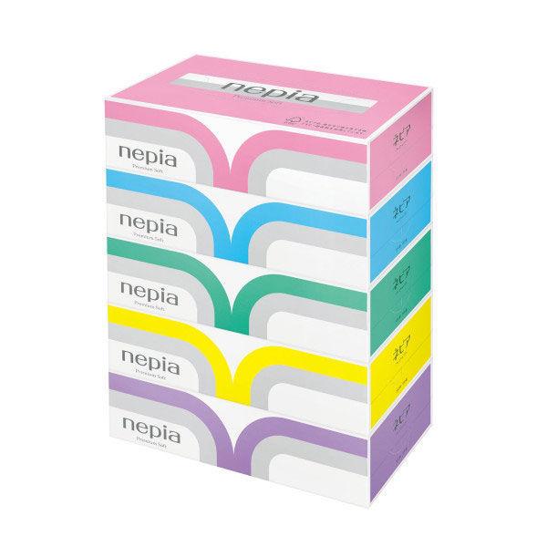 ティッシュペーパー 高品質 180組 5箱入 新作通販 ネピアプレミアムソフト 王子ネピア クラシック