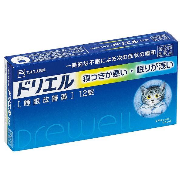 ドリエル 12錠 エスエス製薬 睡眠改善薬 寝つきが悪い 眠りが浅い 指定第2類医薬品 Lohaco Paypayモール店 通販 Paypayモール