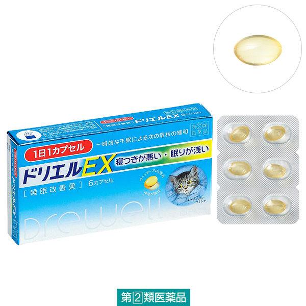 ドリエルex 6カプセル エスエス製薬 睡眠改善薬 寝つきが悪い 眠りが浅い 新品即決