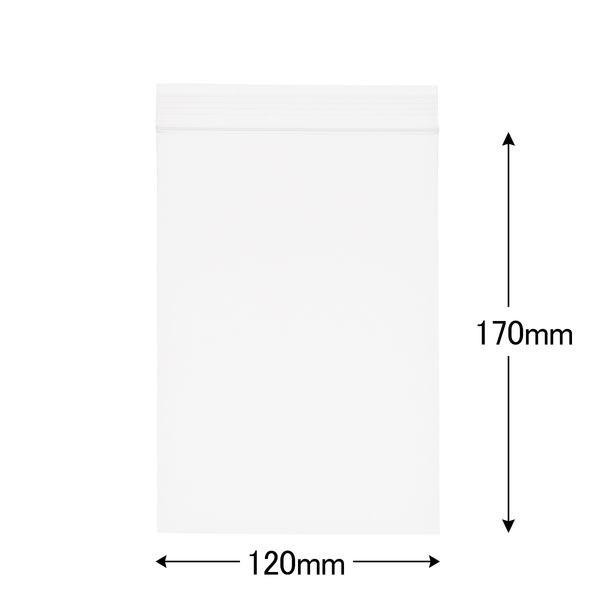 アスクルオリジナル チャック袋(チャック付き袋) 0.04mm厚 A6 120mm×170mm 1セット(1000枚:100枚入×10袋) オリジナル|y-lohaco|03
