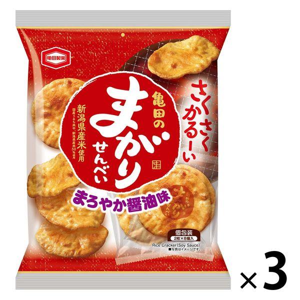亀田製菓 最新号掲載アイテム まがりせんべい 18枚 3袋 1セット 新着