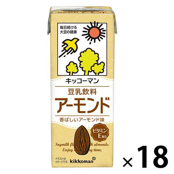 人気海外一番 キッコーマン 豆乳飲料 アーモンド 18本入 0ml 1箱