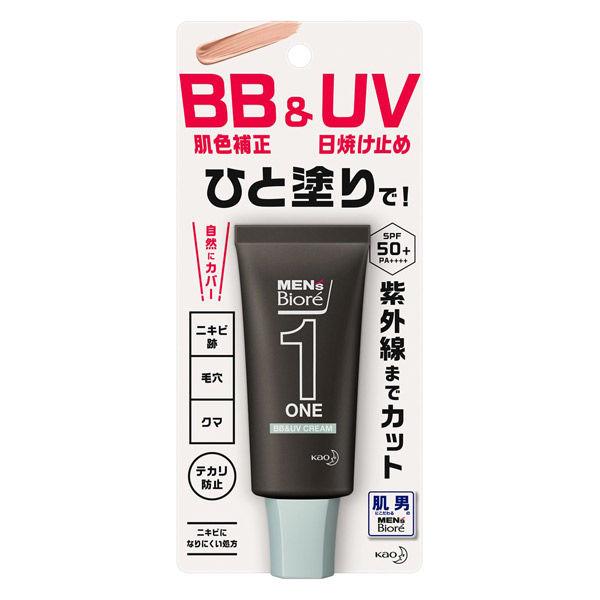 珍しい メンズビオレ One Uvクリーム 肌色補正 日焼け止め テカリ防止 自然にカバー 30g 1個 花王1 100円 Aynaelda Com
